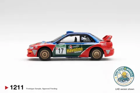 MINI GT 1211 MINI GT SUBARU IMPREZA WRC98 #17 2000 RALLY NEW ZEALAND Box