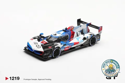 MINI GT 1219 MINI GT BMW M HYBRID V8 HYPERCAR #15 BMW M TEAM WRT 2024 LE MANS 24 HRS Box