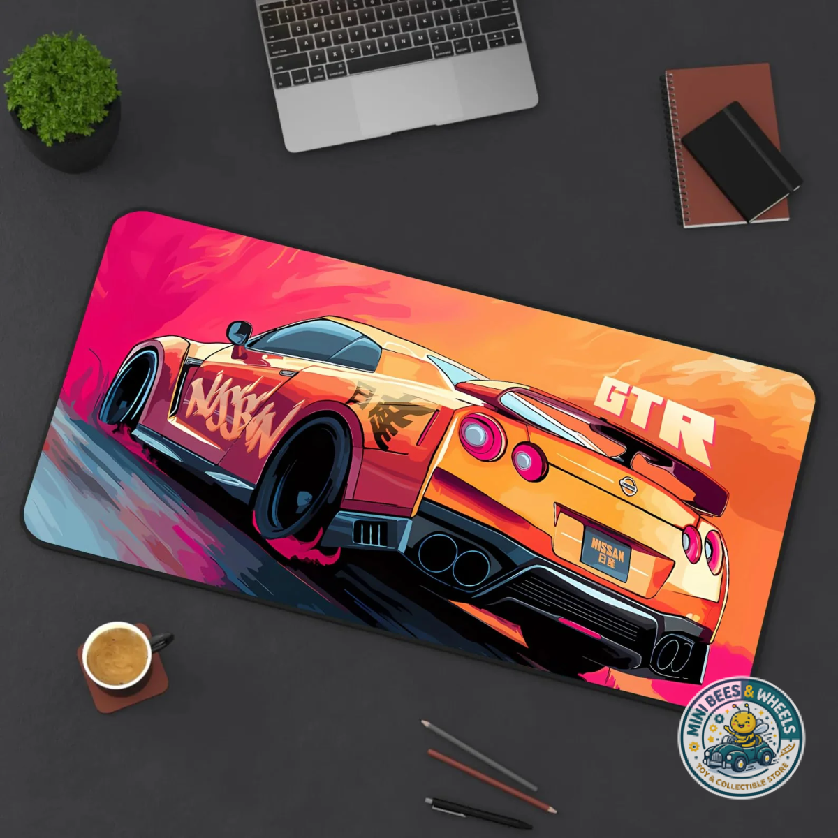 Nissan GTR Keyboard & Mouse Mat