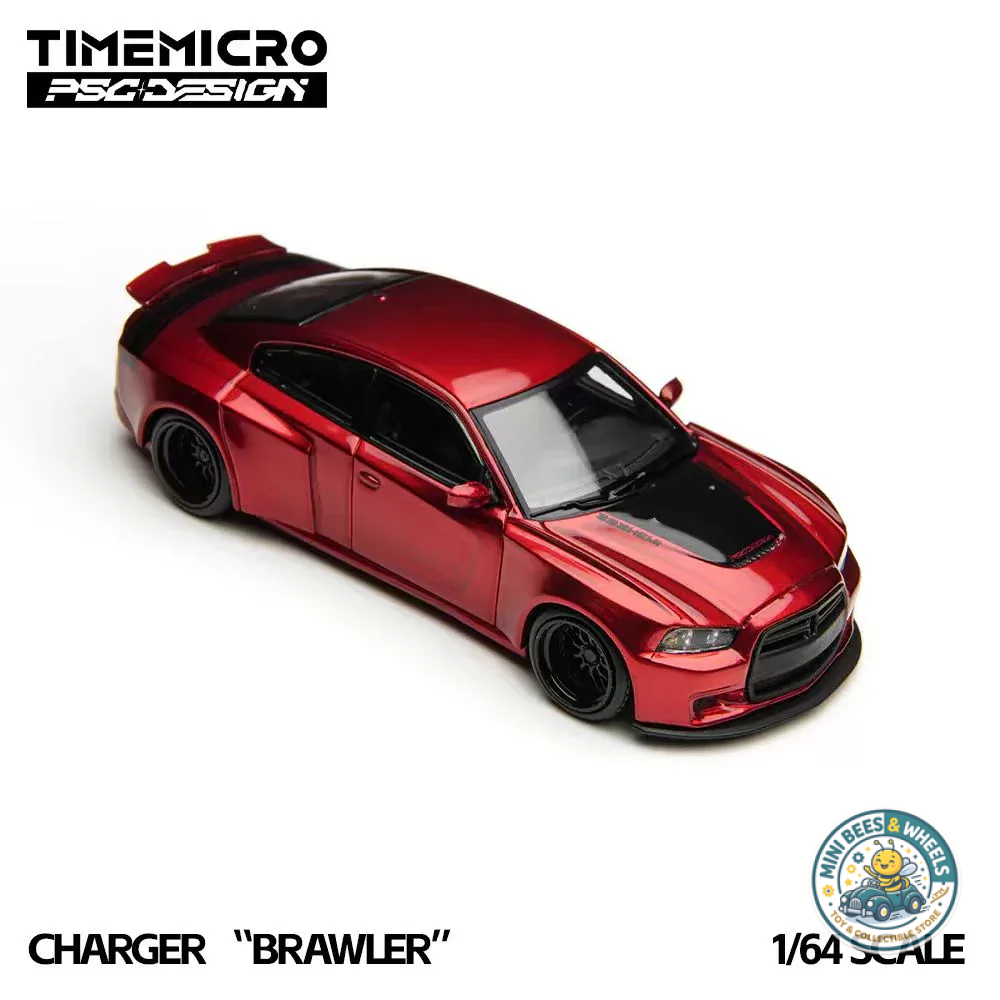 TimeMicro × PSC DESIGN 1:64 Charger "Brawler" Red TM648204