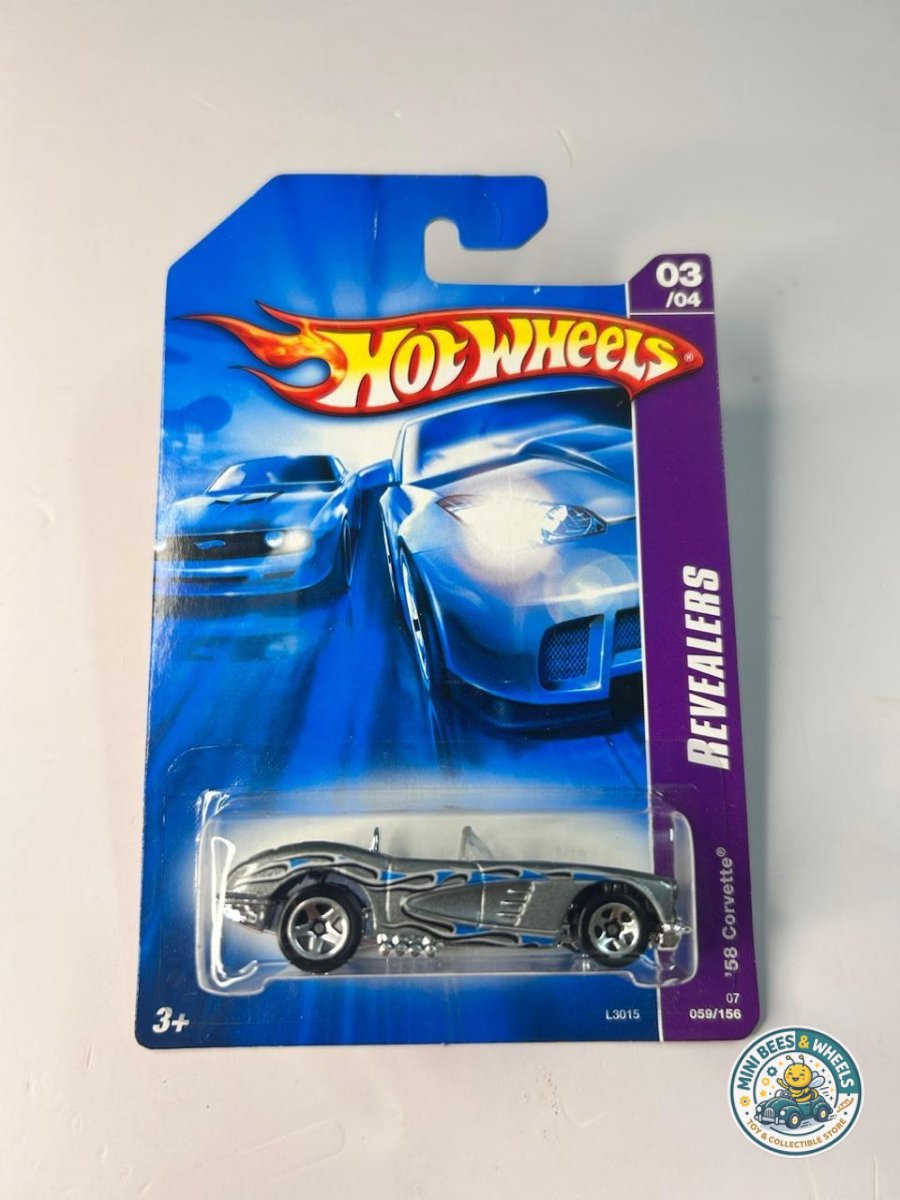 Hotwheels 58 Corvette  Blue card 2006 year