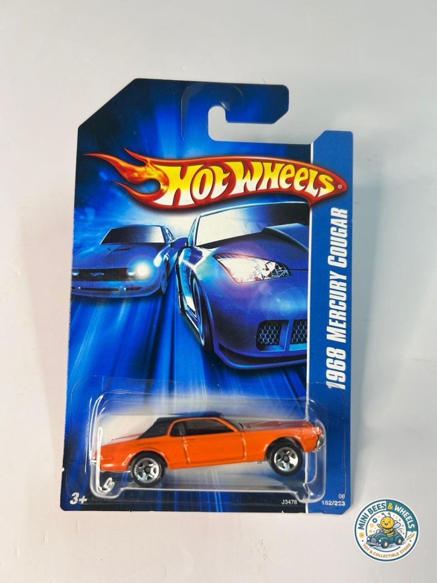 Hotwheels Muscle Mania 1968 Mercury Cougar 2004 Blue Card