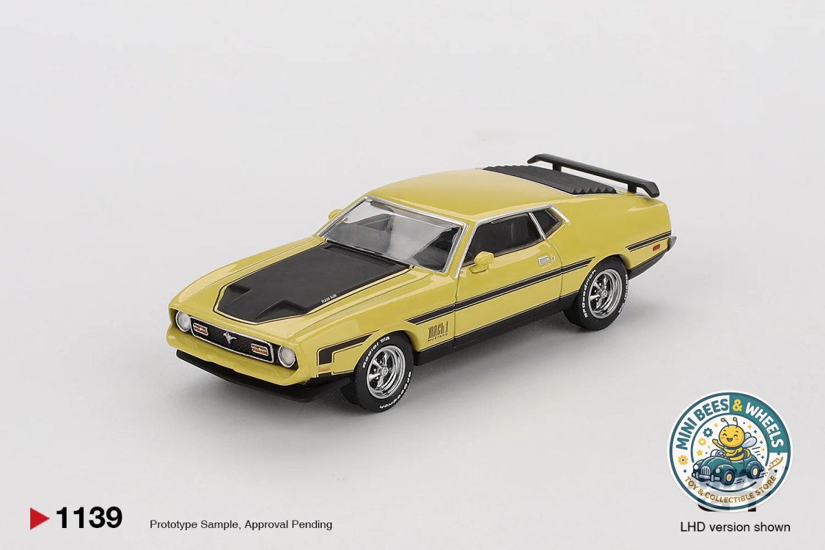 Mini GT #1139: Ford Mustang Mach1 Grabber Yellow